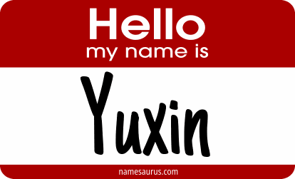 Hello my name is Yuxin png download