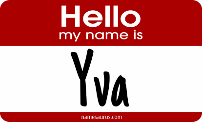 Hello my name is Yva png download