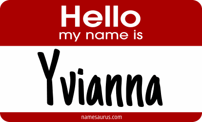 Hello my name is Yvianna png download