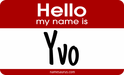 Hello my name is Yvo png download