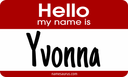 Hello my name is Yvonna png download