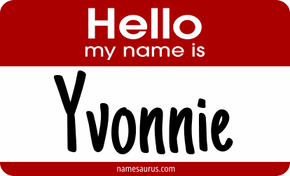 Hello my name is Yvonnie png download