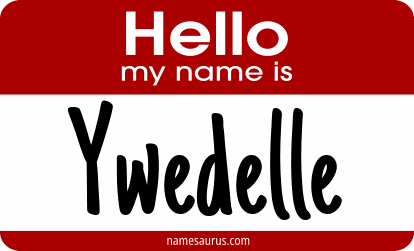 Hello my name is Ywedelle png download