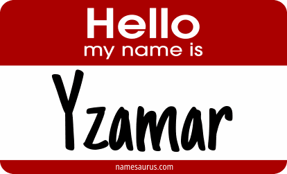 Hello my name is Yzamar png download