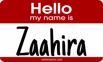 Hello my name is Zaahira png download