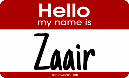 Hello my name is Zaair png download