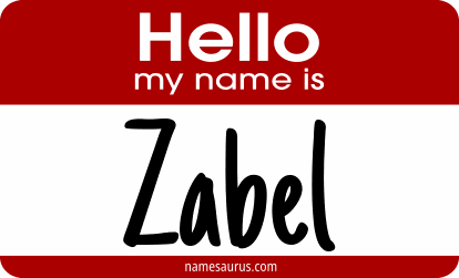 Hello my name is Zabel png download