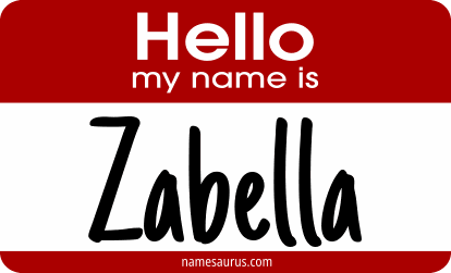Hello my name is Zabella png download