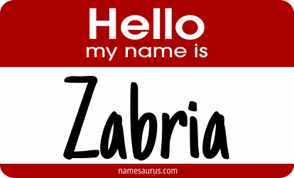 Hello my name is Zabria png download