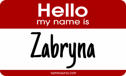 Hello my name is Zabryna png download