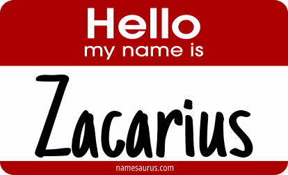 Hello my name is Zacarius png download