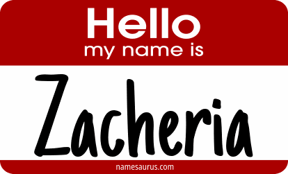 Hello my name is Zacheria png download