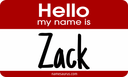 Hello my name is Zack png download