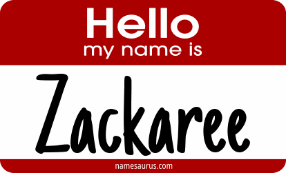 Hello my name is Zackaree png download