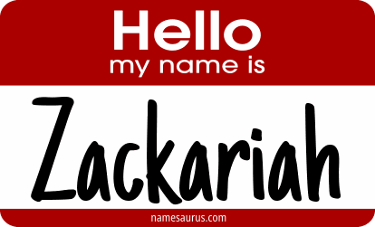 Hello my name is Zackariah png download