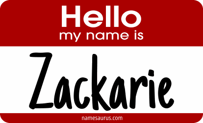 Hello my name is Zackarie png download