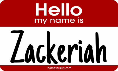 Hello my name is Zackeriah png download
