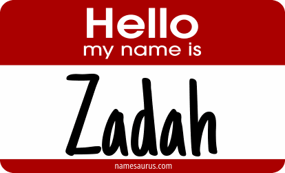 Hello my name is Zadah png download