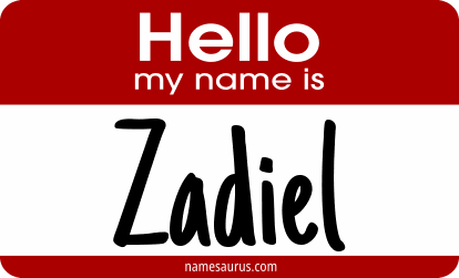 Hello my name is Zadiel png download