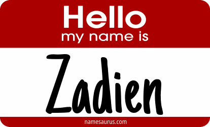 Hello my name is Zadien png download