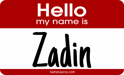 Hello my name is Zadin png download
