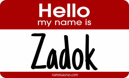 Hello my name is Zadok png download