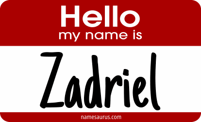 Hello my name is Zadriel png download