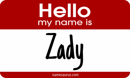 Hello my name is Zady png download