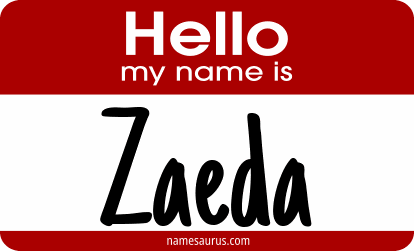 Hello my name is Zaeda png download