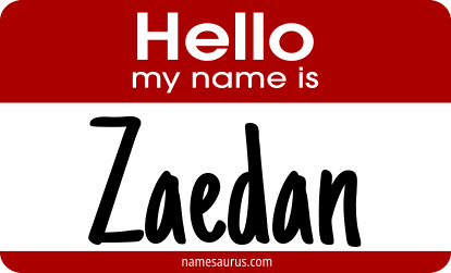 Hello my name is Zaedan png download