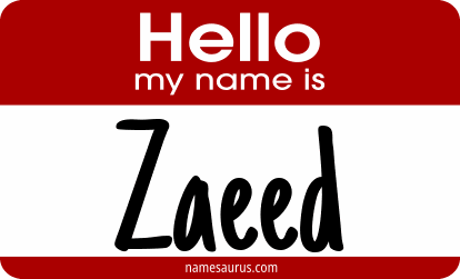 Hello my name is Zaeed png download