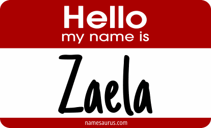 Hello my name is Zaela png download