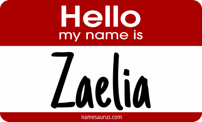 Hello my name is Zaelia png download
