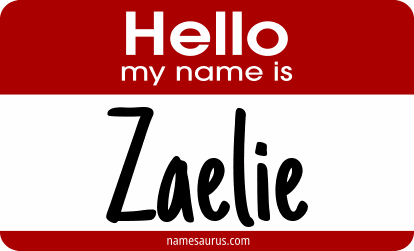 Hello my name is Zaelie png download