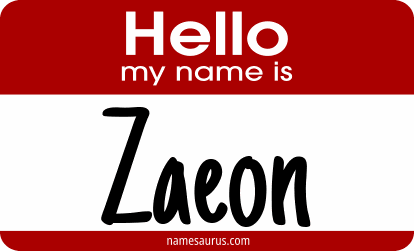 Hello my name is Zaeon png download