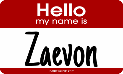 Hello my name is Zaevon png download