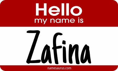 Hello my name is Zafina png download