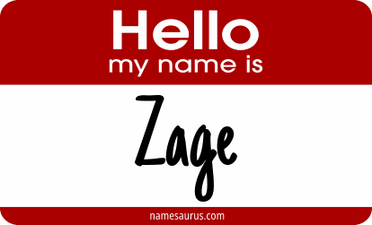 Hello my name is Zage png download