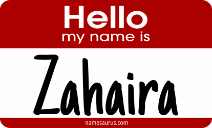 Hello my name is Zahaira png download