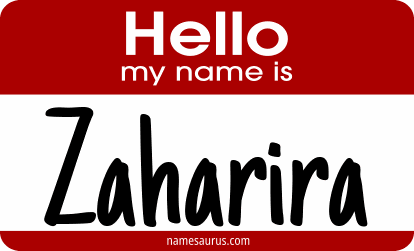 Hello my name is Zaharira png download