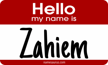 Hello my name is Zahiem png download