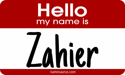 Hello my name is Zahier png download