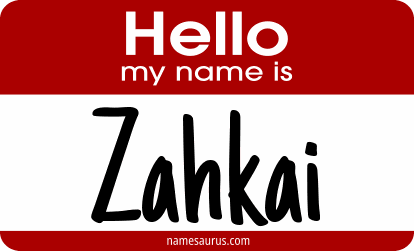 Hello my name is Zahkai png download