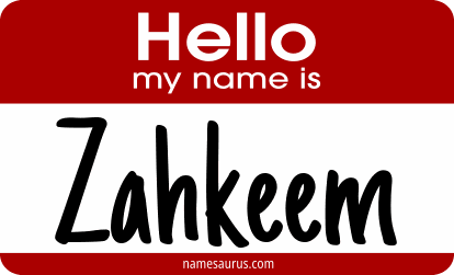 Hello my name is Zahkeem png download