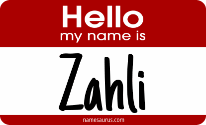 Hello my name is Zahli png download