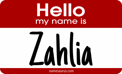 Hello my name is Zahlia png download