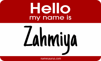 Hello my name is Zahmiya png download