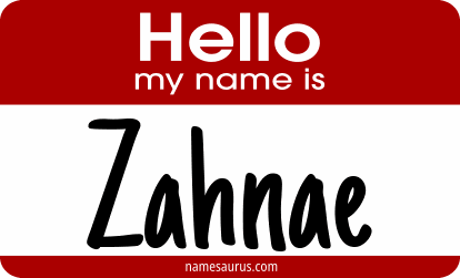Hello my name is Zahnae png download