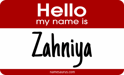 Hello my name is Zahniya png download