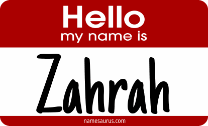 Hello my name is Zahrah png download